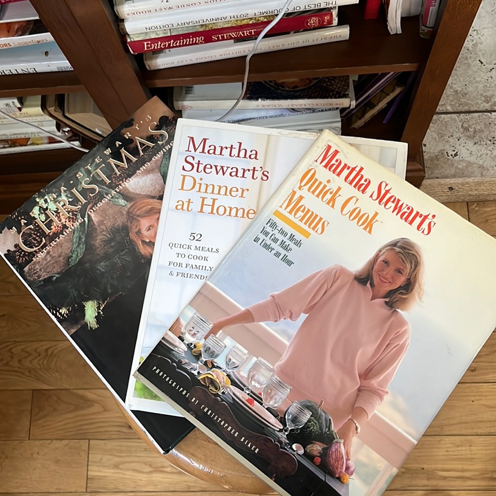 3 Martha Stewart cook books